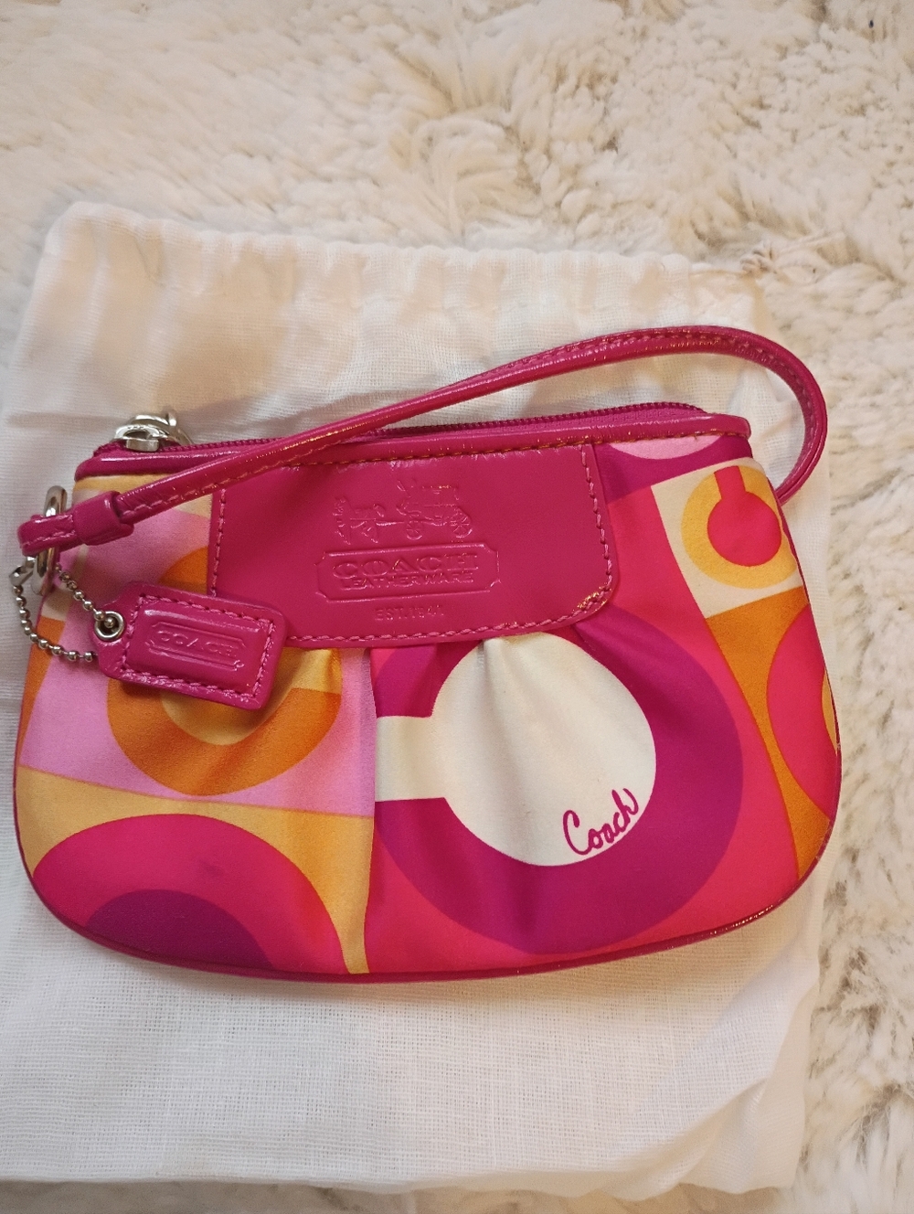 Coach Poppy Opt Art Wristlet